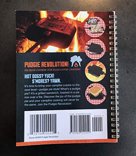 Rome Industries 2009 Pudgie Revolution Spiral Bound Pie Iron Cookbook, Color - Thumbnail 7