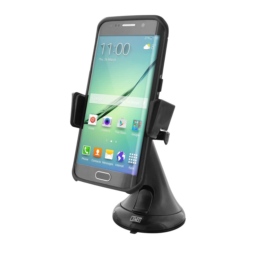 T 'nB UHOLD2 Windscreen Car Mount for Smartphone – 6 Inch – Black