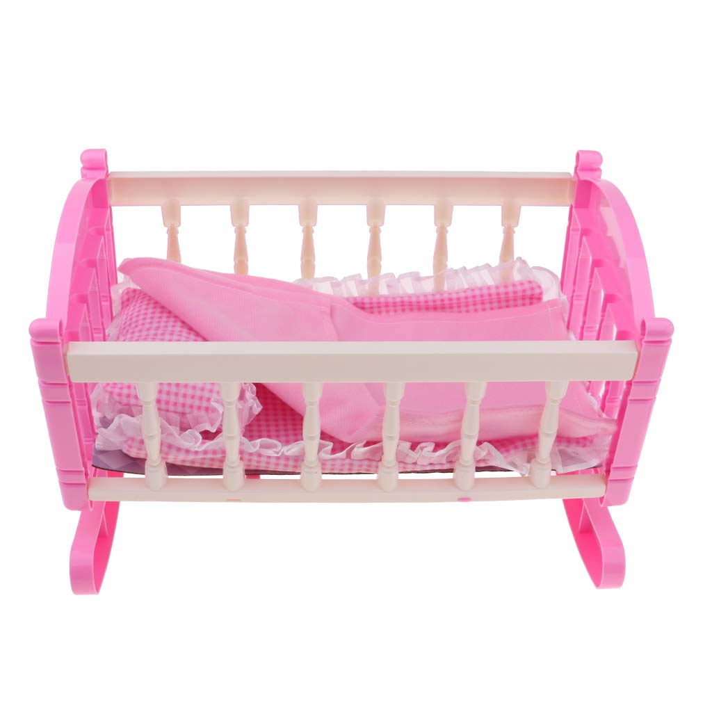 Toys & Games DYNWAVE Cute Baby Doll Rocking Bed Bedroom ...