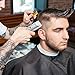 Cordless Hair Clipper for Men, Hair Cutting Machine with Trimmer Cutter 4 Combs Attachments, Professional Low Noise USB Charging-Silver (Hair Clipper)