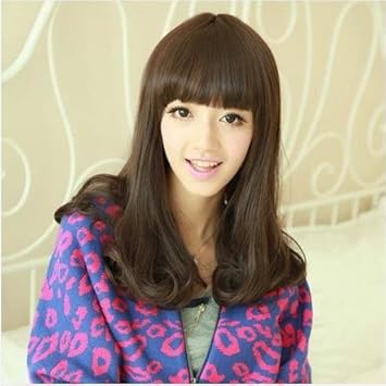 Semi Headgear Ms Wig Hair Piece Long Straight Hair Amazon Com