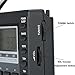 LCJ Portable Digital Shortwave Radio Receiver and FM AM Radio with World Band Transistor (Black)