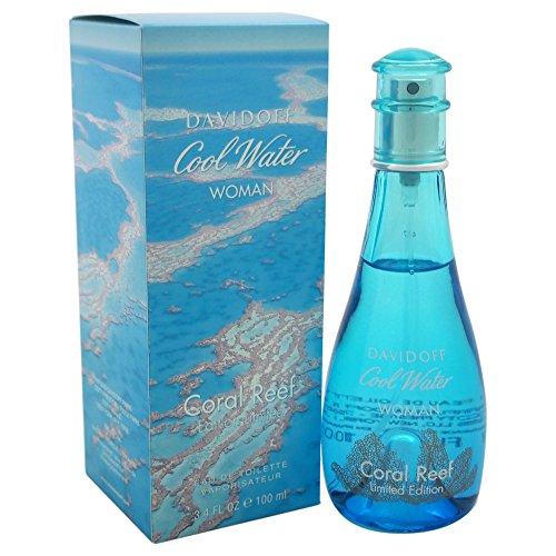 Davidoff Cool Water Coral Reef Eau De Toilette Spray, Limited Edition, 3.4 Ounce