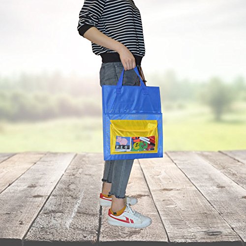 Godery Desktop Tabletop Pocket Chart Stand, Double Sided Small