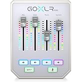 TC HELICON GoXLR MINI-WH Online Broadcast Mixer with USB/Audio Interface and Midas Preamp