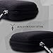 Mini Earbuds Case ASMOTIM Hard Headphone Case Black Earphones Carrying Case Portable Travel Earbud Holder for Headset Charger Cable USB Keys with Durable Exterior,Soft Cloth Inner [2-Pack]