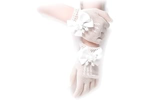LeJulyeekay Lace Communion Gloves Wedding Pageant Princess Flower Girls Gloves