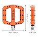RockBros Lightweight Mountain Bike Pedals Nylon Fiber Bicycle Platform Pedals for BMX MTB 9/16