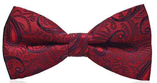 Weishang 6 PACKS Elegant Adjustable Pre-tied bow ties for Men (Set A)