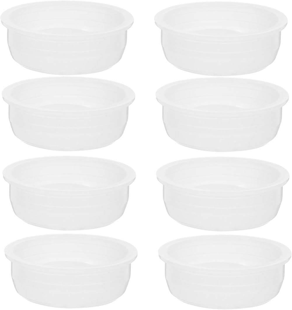 SOLUSTRE 20pcs Plastic Drum Caps Bung Seals for Oil Barrels Buckets 5.3cm White
