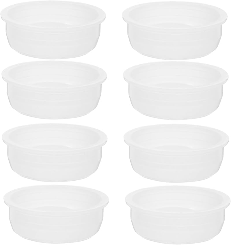 SOLUSTRE 20pcs Plastic Drum Caps Bung Seals for Oil Barrels Buckets 5.3cm White