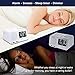 Alarm Clock Radio Digital FM Led Display Radio with USB Port Dual Alarms Dimmer Snooze Sleep Timer for Bedroom-White