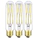 LEOOLS T10 Led Bulb, 12W Dimmable Led Tubular Bulbs, 100 Watt Incandescent Bulb Equivalent, 4000K Daylight,Clear Glass, E26 Base Lamp Bulb, for Cabinet Display Cabinet etc,3 Pack.