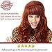 ALLAURA Compatible with Peggy Bundy Costume – Auburn Red Bouffant Wig for Women – 80s Beehive Housewife Hairpiece for Halloween, Retro TV Cosplay, Funny Party Looks, Peg Bundy Wig Fits All Head Sizes