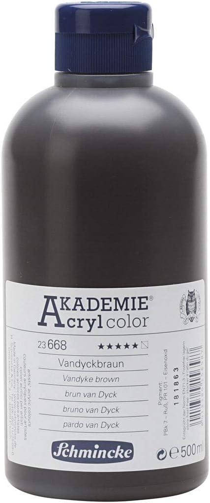 SchminckeAKADEMIE Acrylic 500 ml VAN Dyke Brown 23 668 028 Acrylic