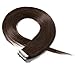 18 Inch Tape in Hair Extensions Remy Human Hair #04 Medium Brown Long Straight Hair Seamless Skin Weft Invisible Double Sided Tape 20pc/pack 30g +10 Free Tape Bonds