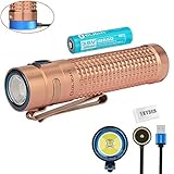 Olight S2R II Cu 1150 Lumens Magnetic Rechargeable Variable Output Side Switch LED Flashlight,with 18650 Battery and SKYBEN Battery Case (Limited Edition Cu)