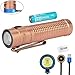 Olight S2R II Cu 1150 Lumens Magnetic Rechargeable Variable Output Side Switch LED Flashlight,with 18650 Battery and SKYBEN Battery Case (Limited Edition Cu)