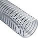Clear Flexible Dust Collector Shop Vac Hose (10 Ft Long 4” Diameter) - PVC Dust Collection Clear Hose for Work Shop – Wire Reinforced Dust Collection Fittings, Air Filtration System Woodworking