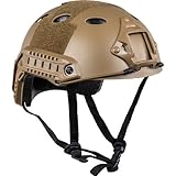 V-Tac Valken Airsoft Tactical Helmet, Earth, Adjustable