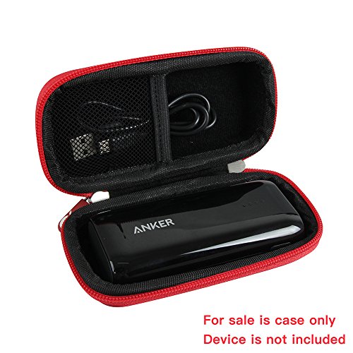 Hermitshell Hard EVA Travel Red Case Fits Anker Astro E1 5200mAh / 6700mAh / Anker PowerCore II 6700 - //coolthings.us