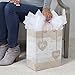 Hallmark Large Gift Bag with Tissue Paper for Weddings, Bridal Showers, Engagements and More (Mr. & Mrs. Hearts)