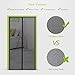 [Upgraded Version]Homitt Magnetic Screen Door with Durable Fiberglass Mesh Curtain and Full Frame Hook & Loop Fits Door Size up to 34