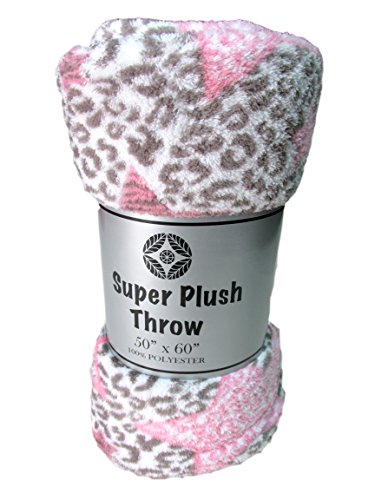 Cozy fleece cozy plush throw blanket, 50 by 60 inch, l…
