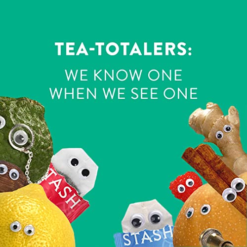 Stash Tea Lemon Ginger Herbal Tea Naturally Caffeine Free, NonGMO
