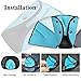 VTurboWay Seat Belt Adjuster for Kids, 2 Pack Seat Belt Positioner Child Seatbelt Adjuster Seat Belts Protection and Safety for Kids (Orange & Blue)