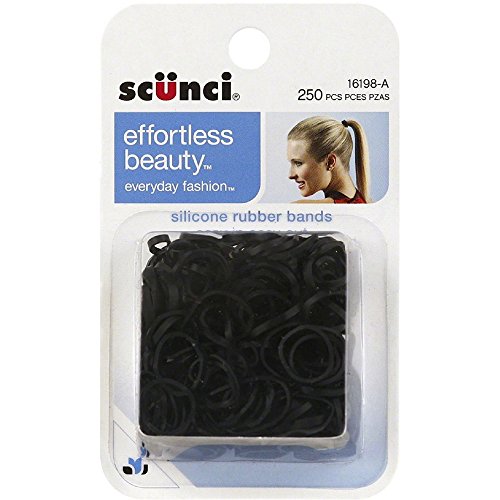 Scunci Silicone Hair Rubber Bands 250 ea (Pack of 2)