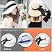 Yshare Women Big Bowknot Straw Sun Hat Floppy Foldable Roll up UV 50+ Beach Cap (Color-2)