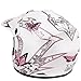 IV2 Youth / Kid Size White Pink Butterfly Motorsports Motocross, ATV, UTV, Dirt Bike Helmet [DOT] (L)