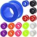 (1 Pair ONLY) (Please Choose Size and Color) Flexible Silicone Flesh Tunnel Ear Gauge Plug Size Available 8g (3mm) to 1 3/16