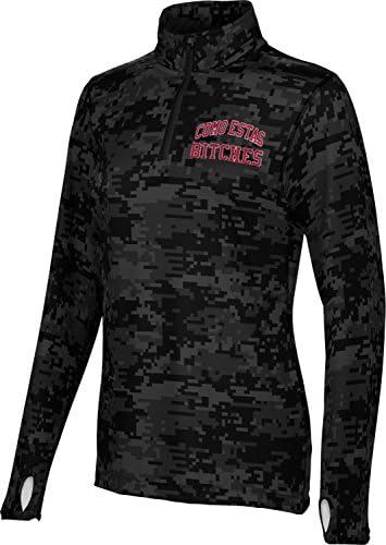 Women's Como Estas Noveltee Digital Half Zip Long Sleeve (Large)