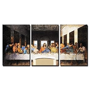 Last Supper Leonardo Da Vinci Wall Decor x3 Panels
