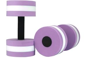 SUMDUINO Pool Weights for Water Exercise, Water Dumbbells, Aquatic Exercise Dumbbell Set, Pool Water Aerobics EVA Foam Dumbbells Water Fitness Equipment for Weight Loss 2PCS