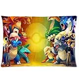 Custom Pokemon Pillowcase Standard Size 20x30 Cotton Pillow Case P850