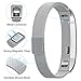 Henoda for Fitbit Alta HR Bands Metal Small Large, Replacement Milanese Strap with Magnet Lock for Fitbit Alta HR / Fitbit Alta Silver