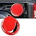 Gas Cap Cover-Red Tank Cap Fuel Filler Door for 2007-2017 2/4 Door Jeep Wrangler JK & Unlimited