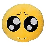 32cm Emoji Smiley Emoticon Yellow Round Cushion Pillow Stuffed Plush Soft Toy