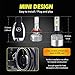 INFITARY H8 H9 H11 LED Headlight Bulb Newest Version 9000 Lumens 72W 6500K Super Bright Xenon White LED Plug and Play Conversion Kit- 2 Year Guarantee