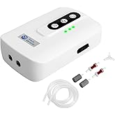 AquaMiracle Lithium Battery Powered Portable Aquarium Air Pump for Fish Tank, USB Rechargeable Aquarium Bubbler Aerator for Outdoor Fishing, Power Outages and Emergency