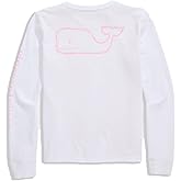 Vineyard Vines Girls Vintage Whale Long-Sleeve Pocket Tee