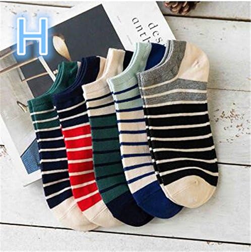 Amazon メンズベリーショートソックス 吸汗 フットカバーソックス ボーダー 五足 滑り止め付き 着心地よい メンズベリーショートソックス フリーサイズ H スポーツソックス 通販