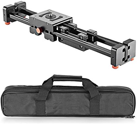 20"/50cm Extendable to 40"/100cm Track Dolly Rail Slider Video Stabilizer for Camcorder DSLR Camera