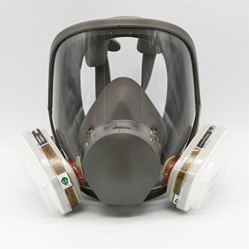 7 in 1 Gas Mask Full Face Facepiece Respirator Painting Spraying 7 Pieces Multi Function Industry Anti-dust Comparable with 6800