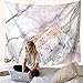 TSDA Pink Marble Tapestry Wall Hanging Pink and Gray Tapestry for Living Room Bedroom Dorm Home Decor (Small-59 x 51 In)