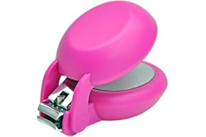 HARAC Special Needs Nail Clippers for Arthritic Hands, Senior and Kids, Adapted Nail Clipper for Fingernail and Thick Toenail, Made in Japan (Pink)