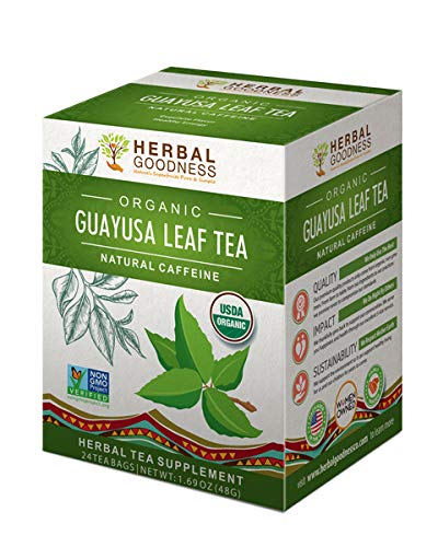 Guayusa Leaf Tea - Clean Energy - Natural Caffeine - Performance, Mental Clarity & Focus - Fat Burner - Coffee & Yerba Matte Alternative - Organic, Non GMO, Kosher, 24/2g Tea bags, Made in USA - Thumbnail 4